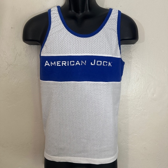 American Jock Mesh Tank Top Medium Gently worn 80% nylon / 20% lycra - Picture 1 of 4
